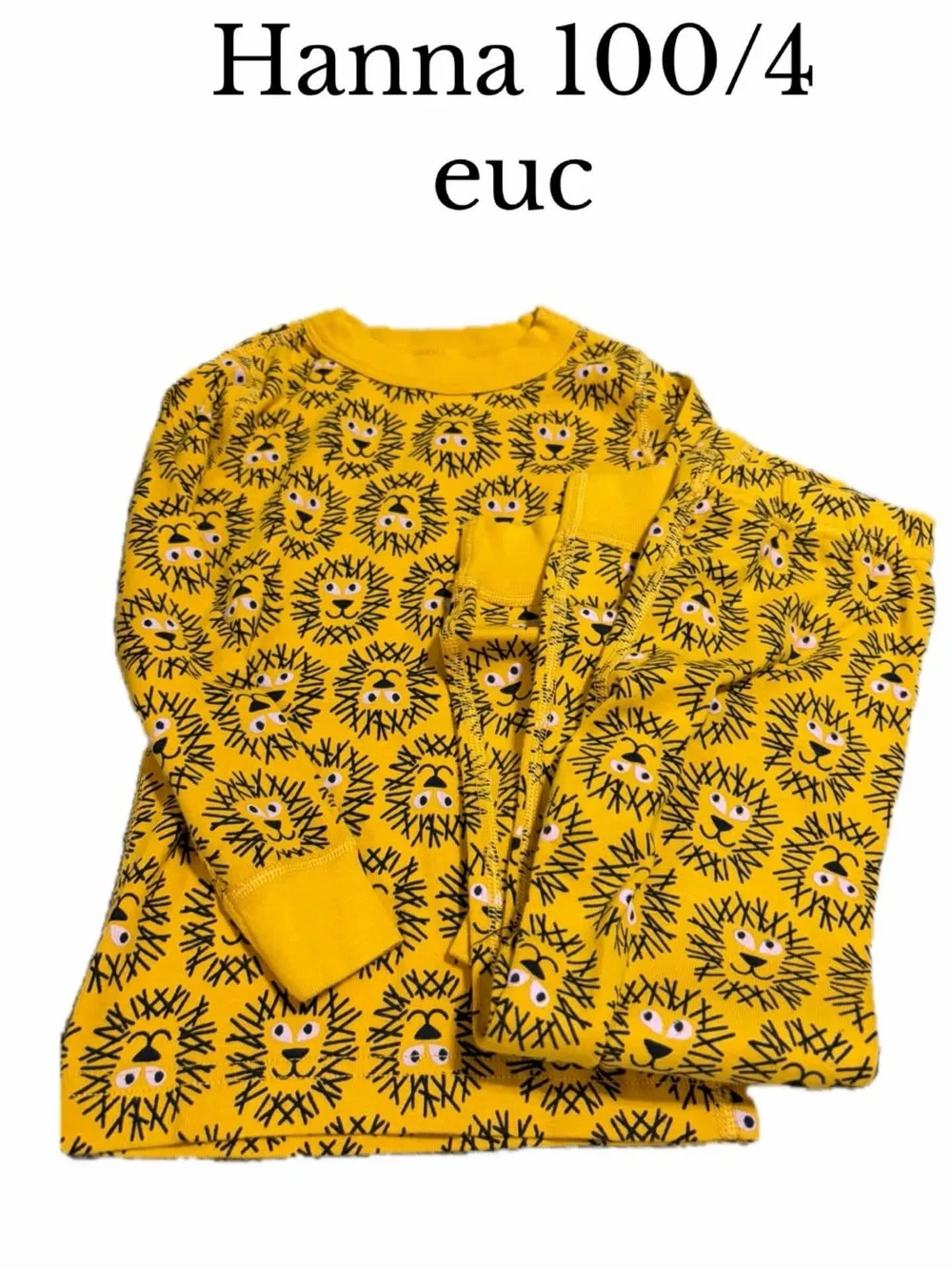 Hanna Andersson size 4 lion pajamas